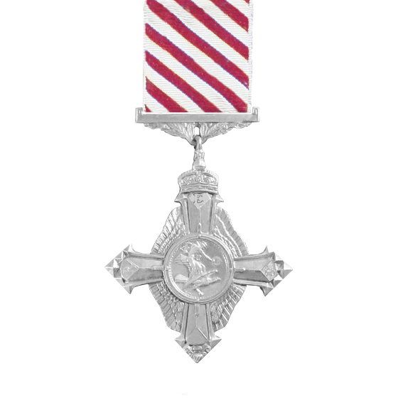A full size British Air Force Cross medal issued by Elizabeth ii