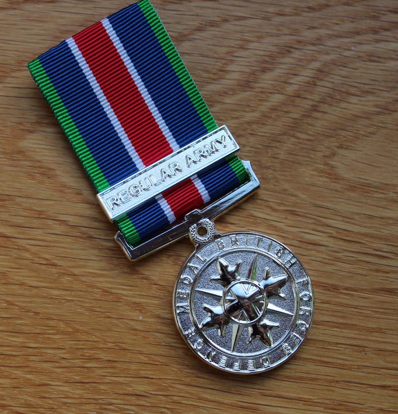 Regular Army British Forces Defence Miniature Medal