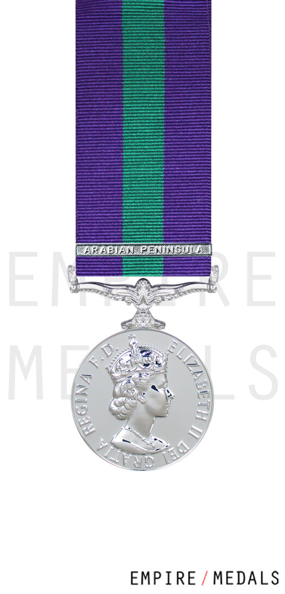 General-Service-Miniature-Medal-EIIR-Arabian Peninsula