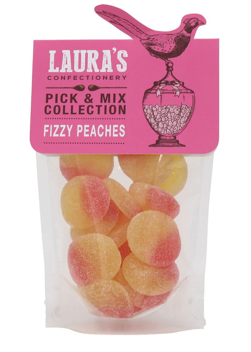 Fizzy Peaches Pouch 148g - Laura's Confectionary