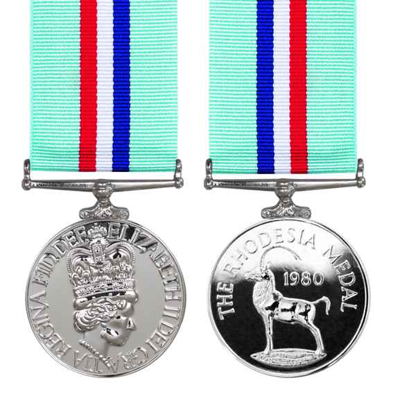 the 1980 rhodesia medal and ribbon full size