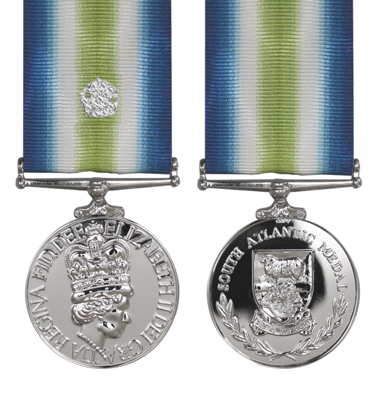 the south atlantic medal with rosette