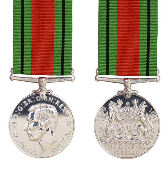 Wordl War 2 Defence Medal and ribbon