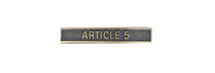Miniature NATO Article 5 Clasp Only