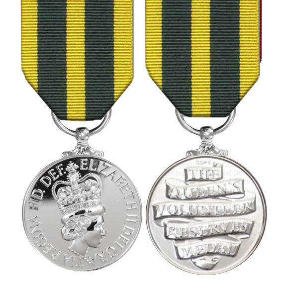 Queens Volunteer Reserve Miniature Medal