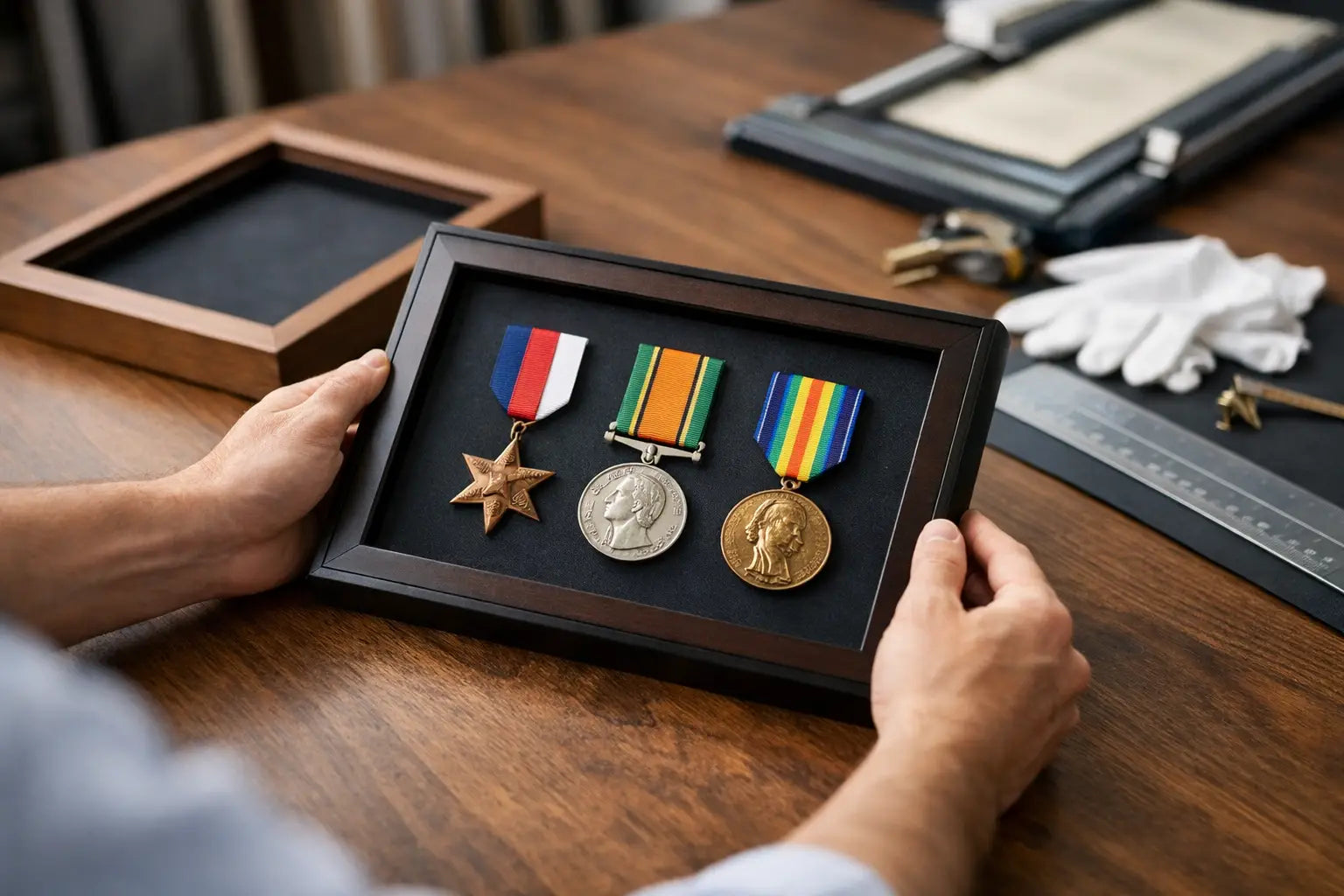 How to Frame War Medals Properly