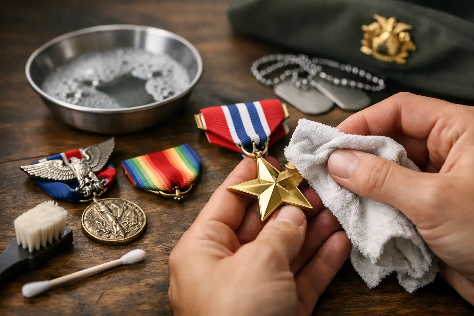 How to Clean Military Medals Properly