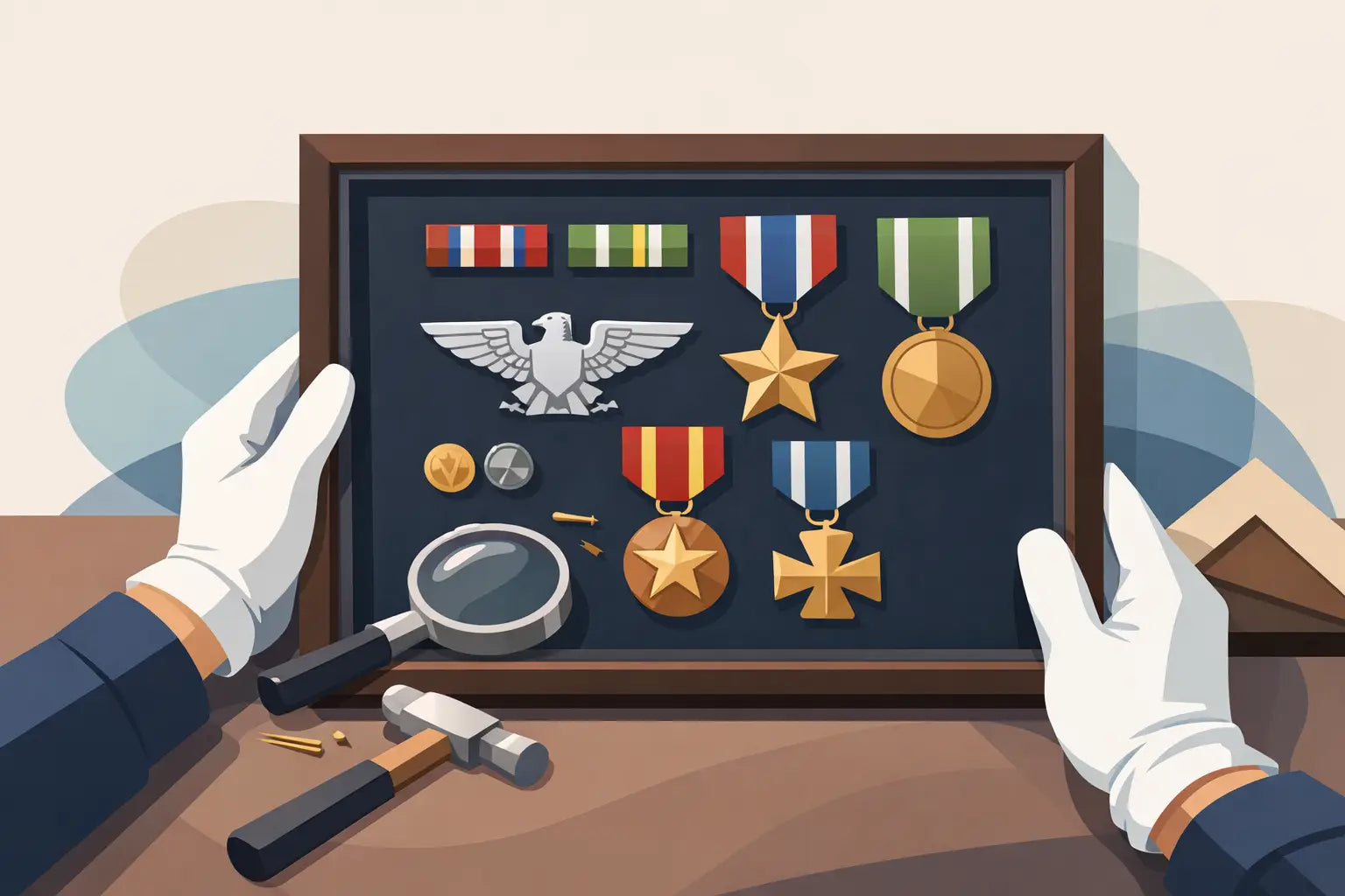 Military Medal Framing Done Properly