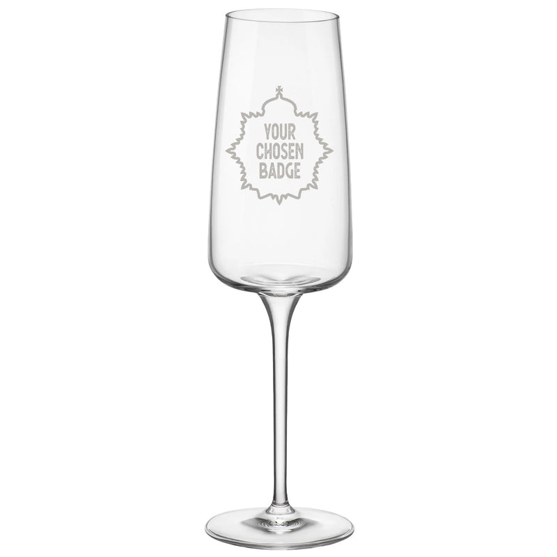 Military Engraved Champagne Flute – Bormioli Rocco Nexo 240ml