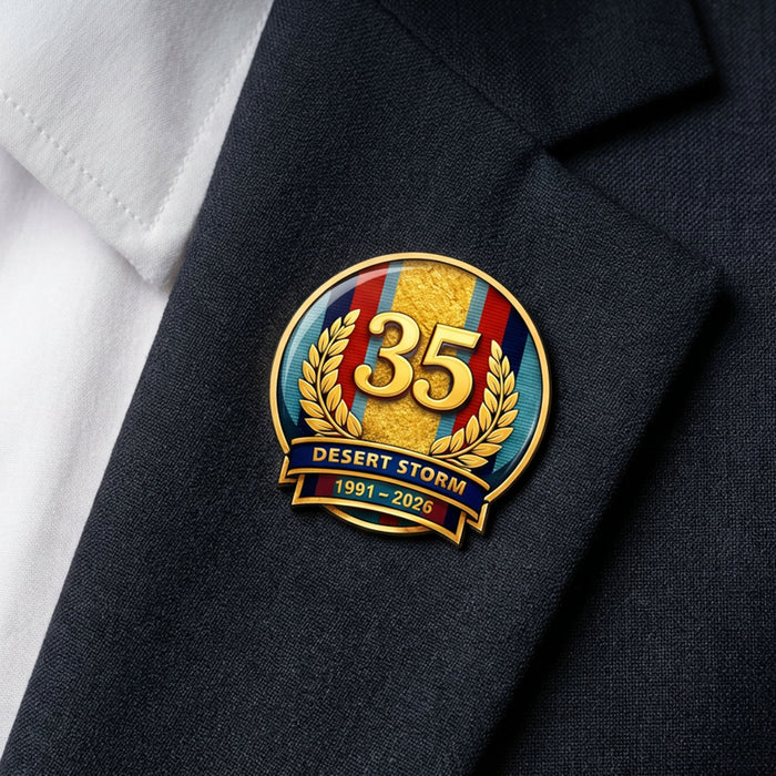 Gulf War 35th Anniversary Lapel Pin