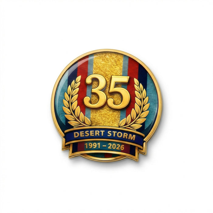Gulf War 35th Anniversary Lapel Pin