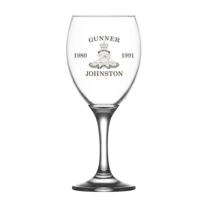Military Engraved Red Wine Glass – LAV Empire 455ml