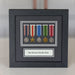 5 miniature medal display frame black wood UK handmade