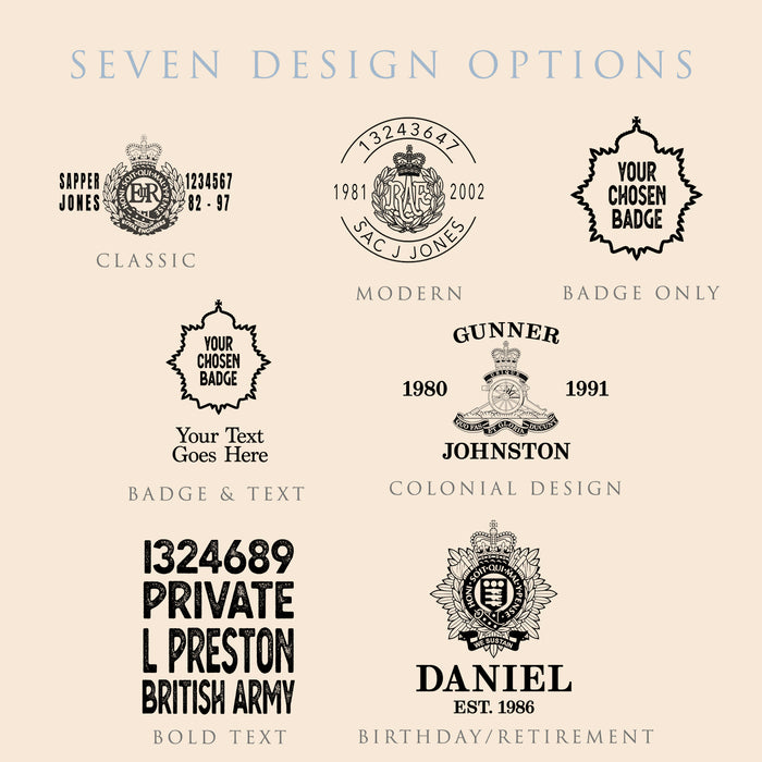 Military Engraved Red Wine Glass – LAV Empire 455ml