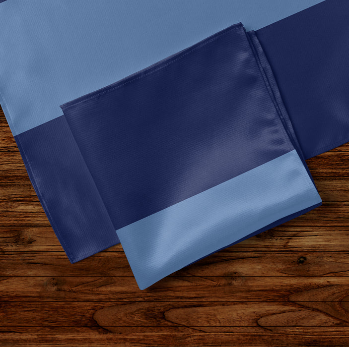 Smooth satin texture of Army Air Corps pocket square