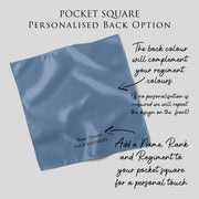 Royal Air Force pocket square with personalised wedding message and name