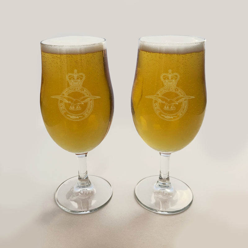 Military Engraved Beer Glass