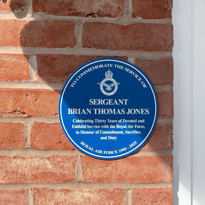 Military Service Heritage Plaque – Custom Engraved Military Commemoration Sign (23cm, Acrylic, UV-Resistant)