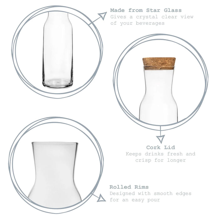 Military Engraved Glass Water Carafe – Bormioli Rocco Aquaria 1.2L