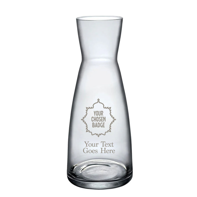 Military Engraved Glass Water Carafe / Decanter – Bormioli Rocco Ypsilon 1080ml