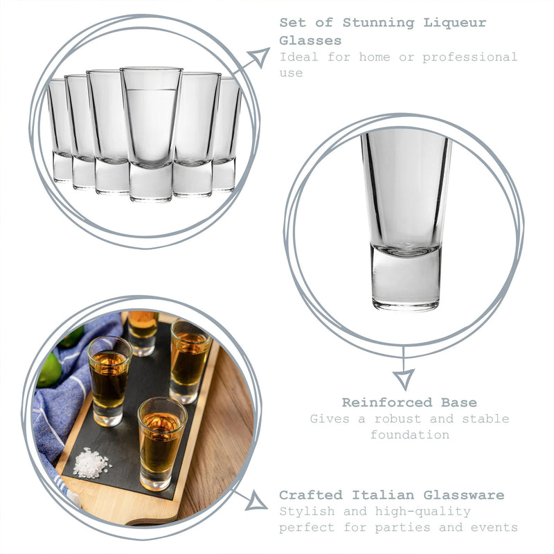 Military Engraved Liqueur / Espresso Glass – Bormioli Rocco Ypsilon 70ml