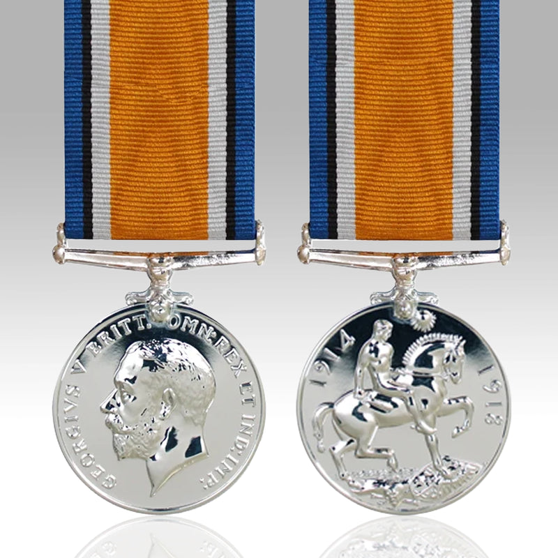Personalised Framed WW1 Replica Medal Trio, Memorial Plaque & Scroll