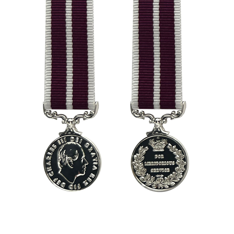 King Charles III Miniature Meritorious Service Medal