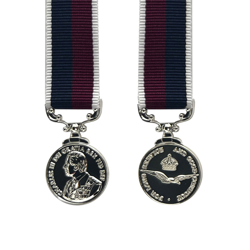 King Charles III Miniature RAF Long Service & Good Conduct Medal