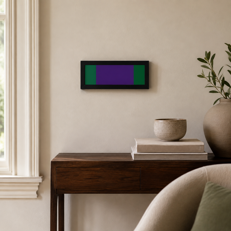 Personalised Single Medal Ribbon Bar Wall Art