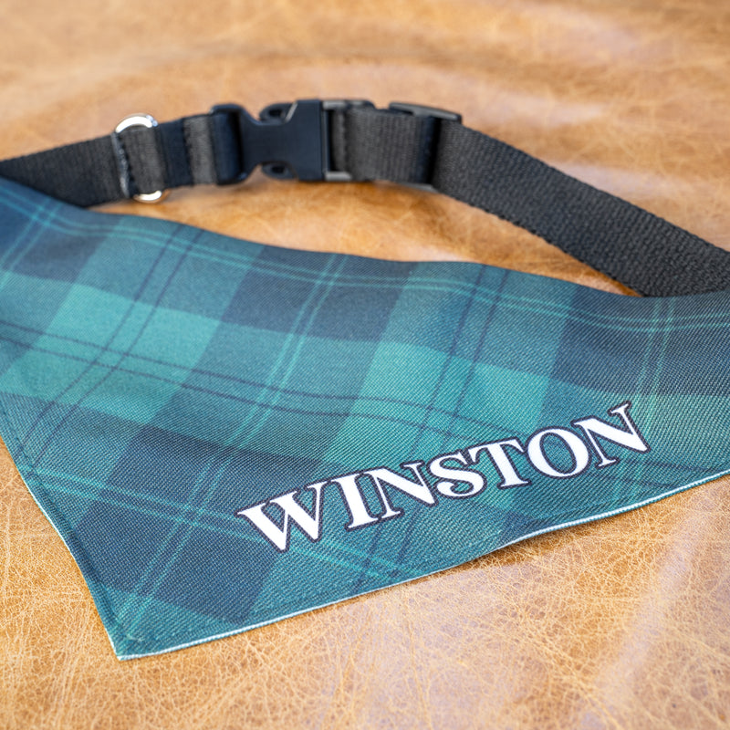 Personalised Dog Bandanas in Military Colours