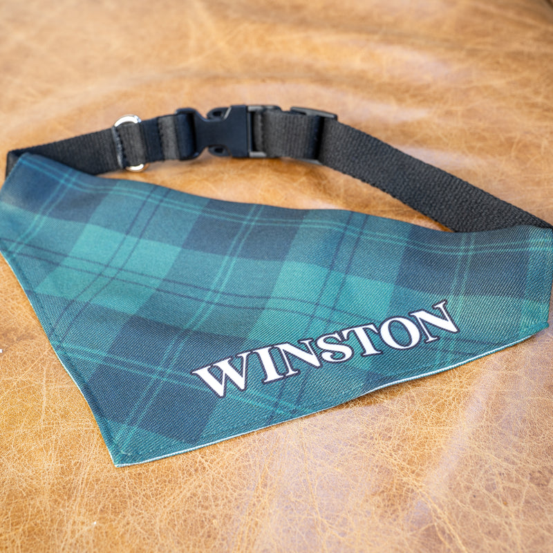 Personalised Dog Bandanas in Military Colours