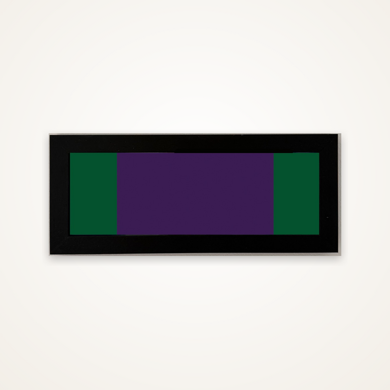 Personalised Single Medal Ribbon Bar Wall Art