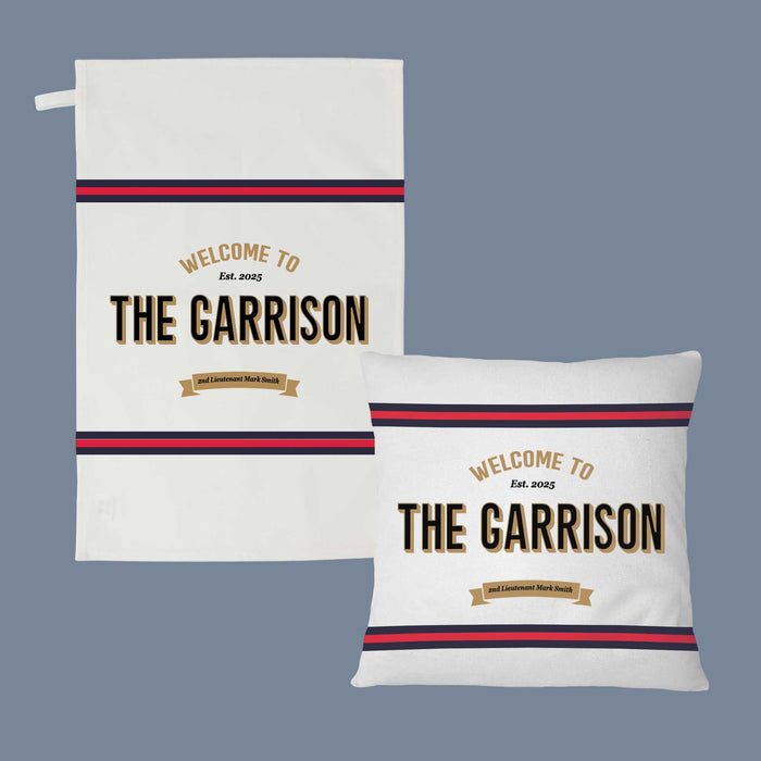 Personalised Household Cavalry Bar Set  Military Gift with Bar Mat, Coasters, Bottle Opener & Bar Sign Options