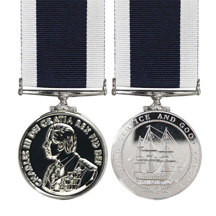 King Charles III Royal Navy Full Size Medal