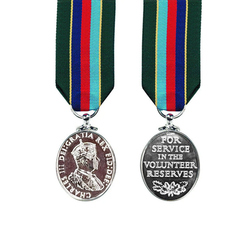 Volunteer Reserve Service Miniature Medal (VRSM) King Charles III