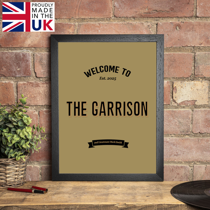 Mercian Regiment Military Bar Set Personalised Gift for Army Officers & Veterans