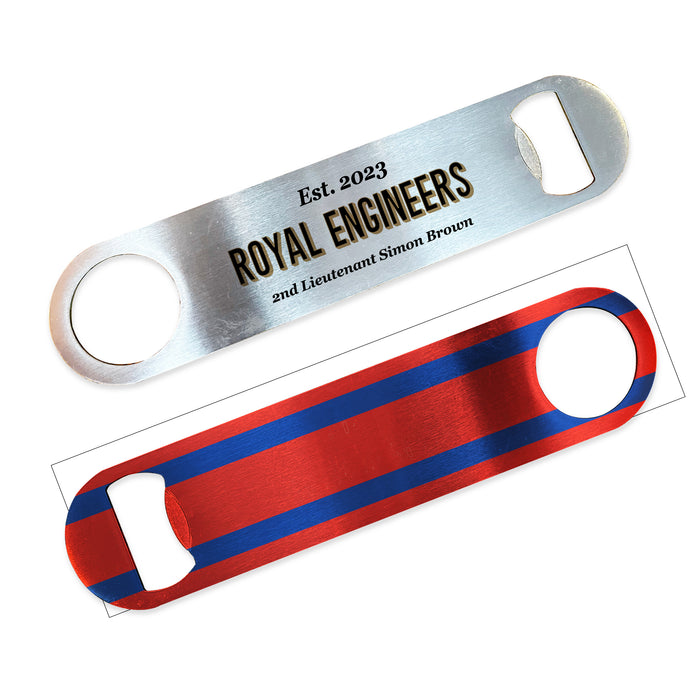 Royal Engineers Military Bar Set Personalised Gift for Army Officers & Veterans