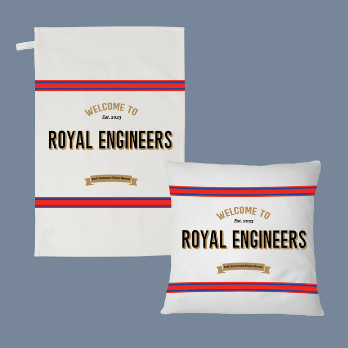 Royal Engineers Military Bar Set Personalised Gift for Army Officers & Veterans