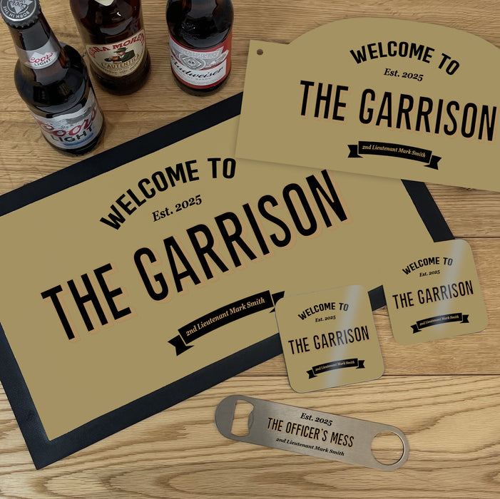 Mercian Regiment Military Bar Set Personalised Gift for Army Officers & Veterans