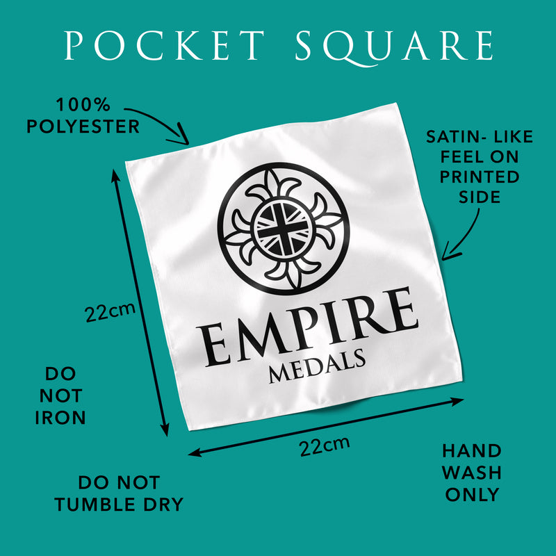 Adjutant General’s Corps Pocket Square – Pack of 4 - Personalised Satin Handkerchief