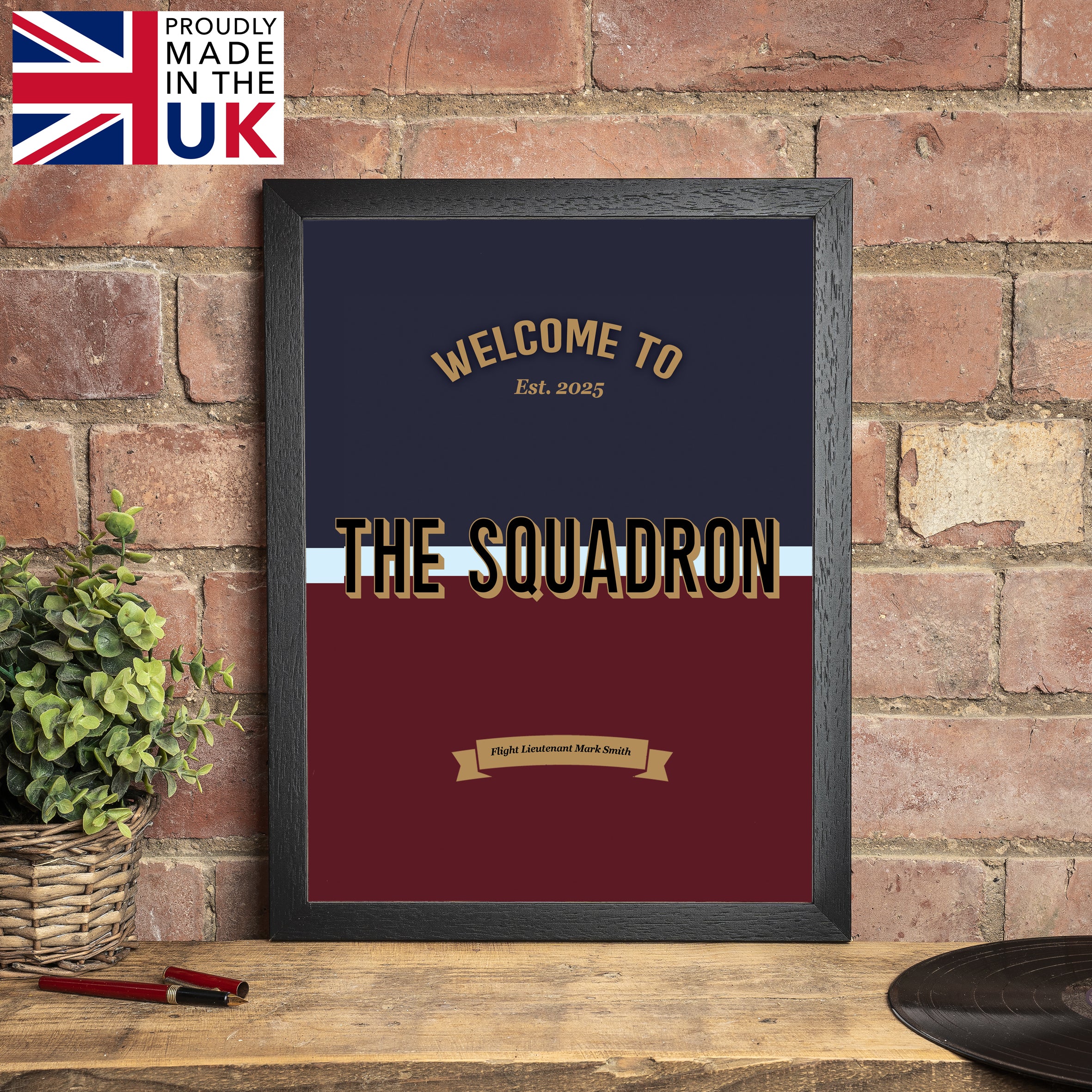 Personalised Royal Air Force Bar Set â Custom RAF Gift for Veterans ...