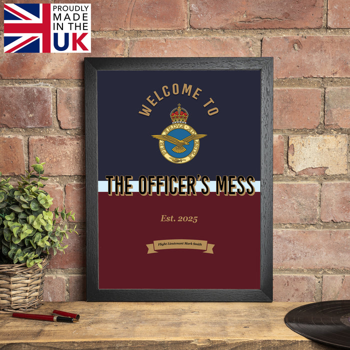 Royal Air Force Bar Set RAF Gift  - Choose from Custom Bar Runner, Coasters, Bottle Opener & Bar Sign