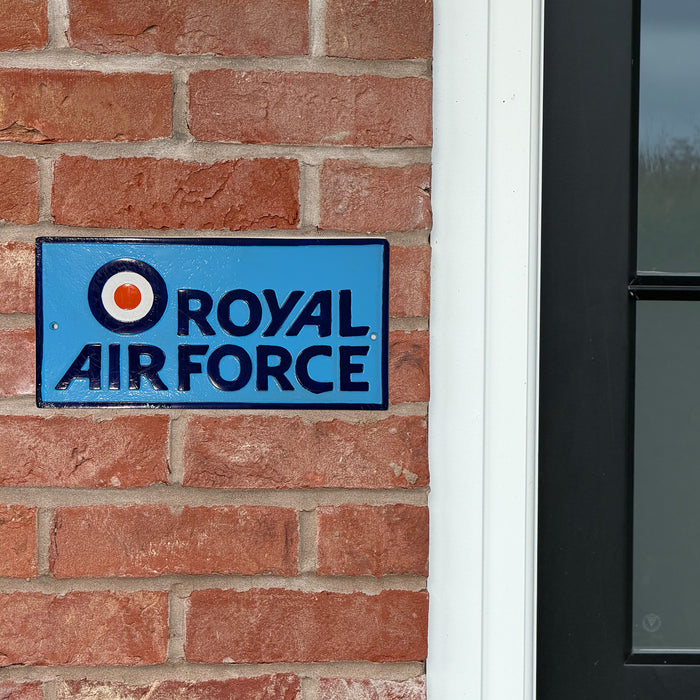 RAF Rectangular Wall Plaque (Cast Aluminium) – Indoor/Outdoor