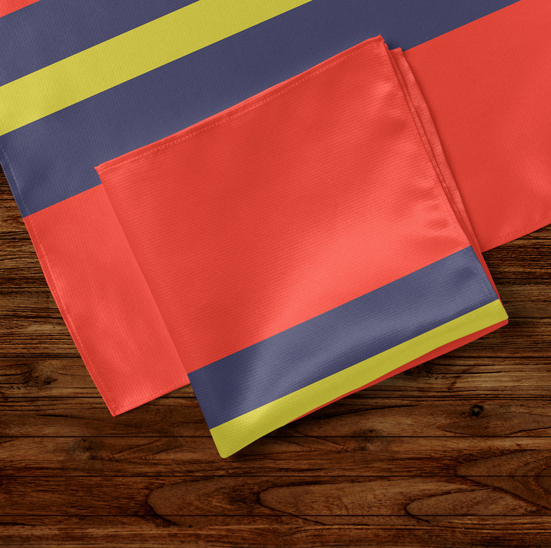 Royal Artillery Military Pocket Square – Customisable Satin Pocket Handkerchief - Pack of 4