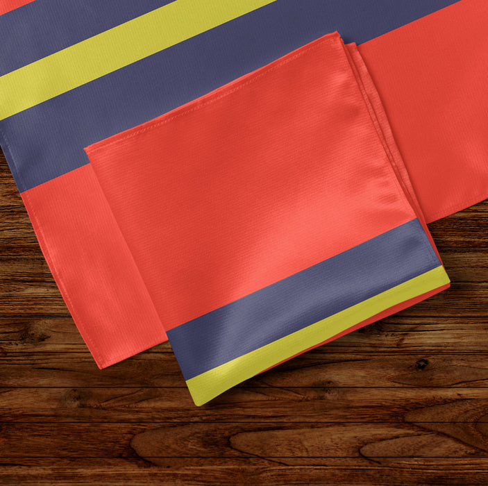 Royal Artillery Military Pocket Square – Customisable Satin Pocket Handkerchief - Pack of 4