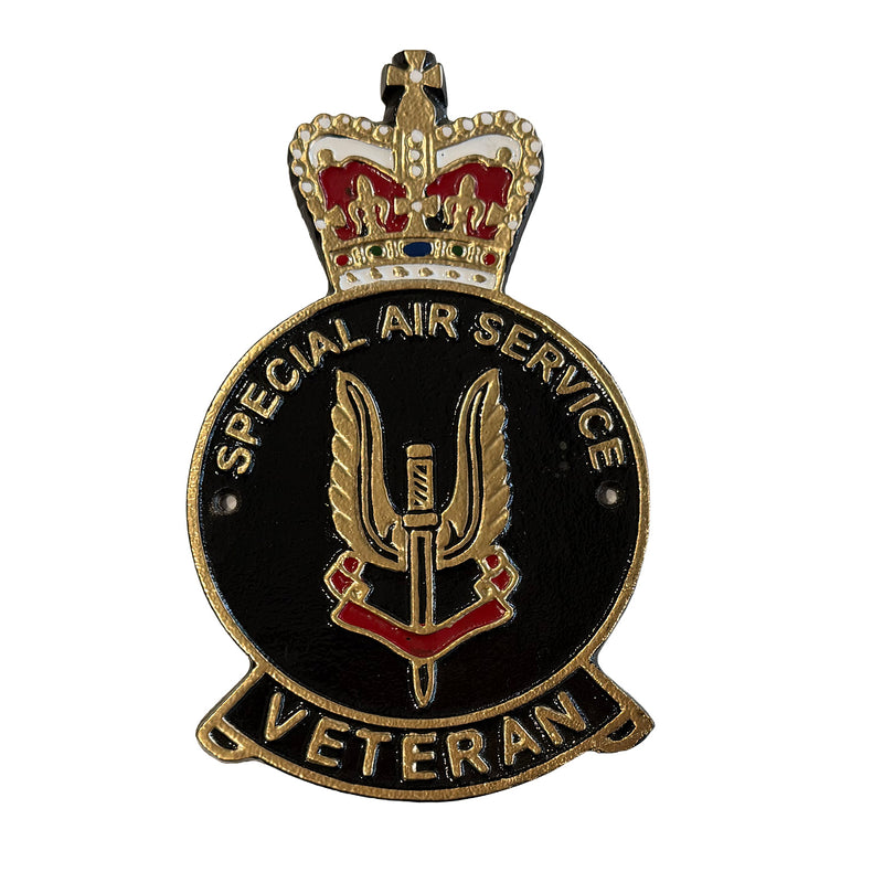 Special Air Service (SAS) Veteran Badge Wall Plaque – Cast Aluminium, 25cm (Indoor/Outdoor)