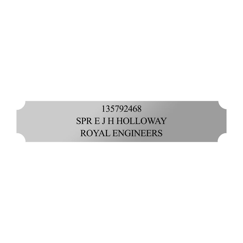 Brushed Silver Effect Engraved Plaque
