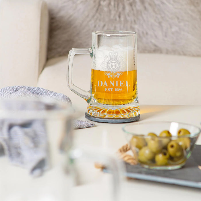 Military Engraved Beer Mug – Bormioli Rocco Stern 510ml