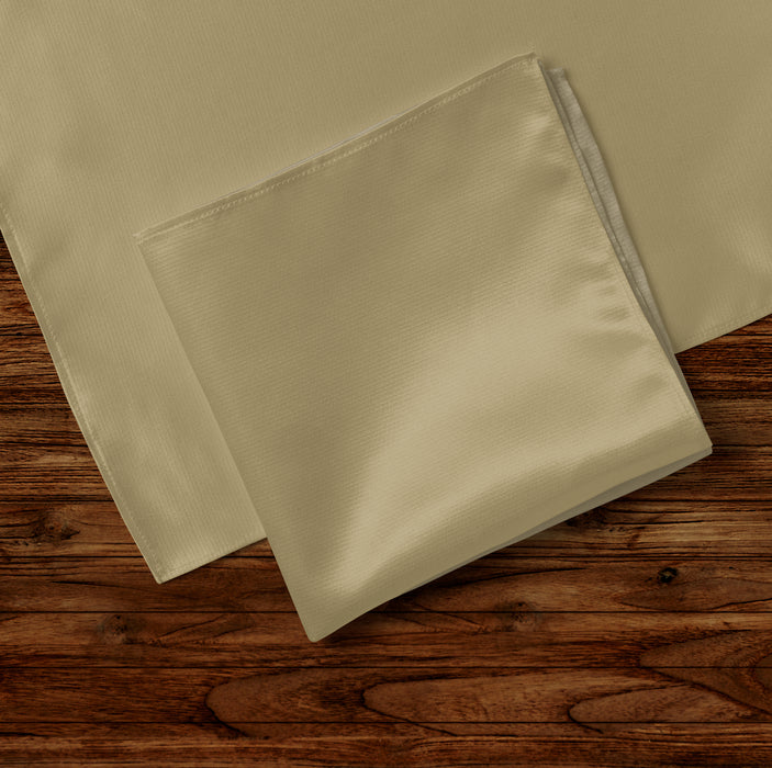 Close-up of satin-feel Mercian Regiment pocket square material