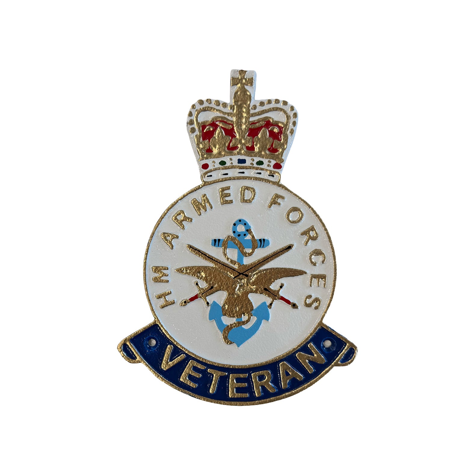 HM BRITISH ARMY エンブレム プレート HM Armed Forces Veteran Badge Wall Plaque (Cast Aluminium